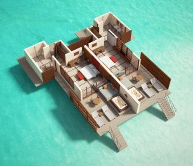 Water Villa with Whirlpool