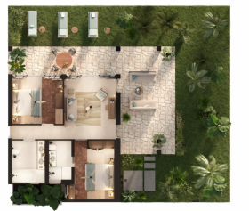 Sapphire Lush Two Bedroom Suite (Cool Living Selection)