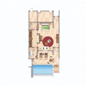 Luxury Pool Suite with Garden (84 m²)