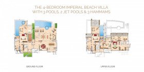 The 1–4 Bedroom Imperial Beach Villa with Pools, Jet Pools & Hammams (1 200 m²)