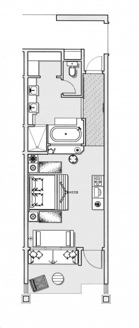 Deluxe Beachfront Room (52 m²)