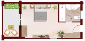 Botanica Room - Private Balcony