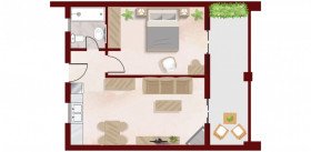 Family Suite at the Yucca’s Residence - Private Balcony