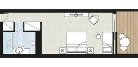 Open Plan Suite Sea View