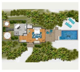 Sunset Beach Pool Villa with Swirlpool (55 m2)