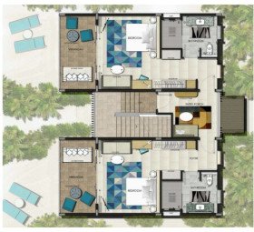 Two Bedroom Family Sky Studio (110 m2)