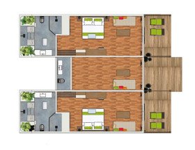 Two-Bedroom Garden Suite