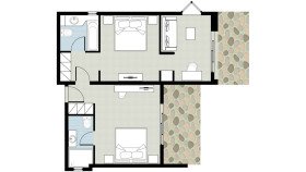 Palace Family Bungalow Suite, Garden View (66 m²)