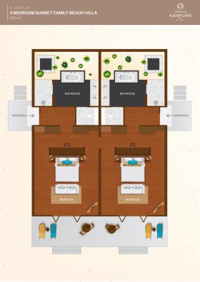 2 Bedroom Sunset Family Beach Villa