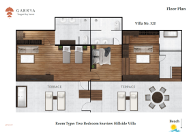 Two Bedroom Seaview Hillside Villa