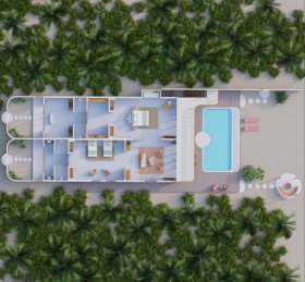 Two Bedroom Beach Pool Residence
