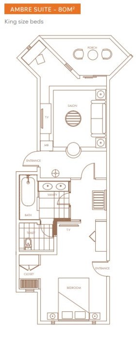 Ambre Suite (80 m2)