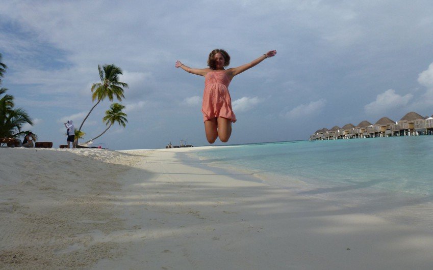 Inspekční cesta Kláry Borutové na Maledivy, únor 2014